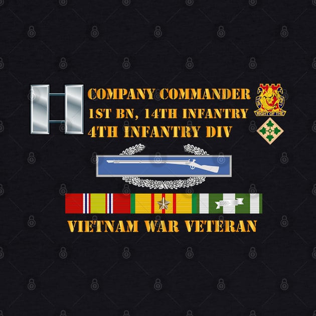 1st Bn 14th Inf - 4th ID - Company CO - Vietnam Vet by twix123844